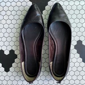 FRYE Regina Pointy toe Ballet Flats Size 8 Brown